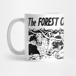 The Forest of Horns Buffalo Bill Western Cowboy Retro Comic Mug